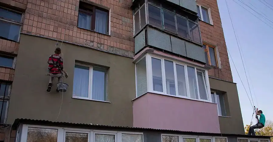 Заказать утепление фасадов в Киеве цена от 450грн за 1м2